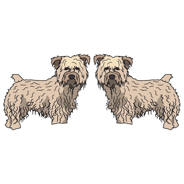 Signmission Glen Of Imaal Terrier Dog Decal, Dog Lover Decor Vinyl Sticker D-24-Glen Of Imaal Terrier - main